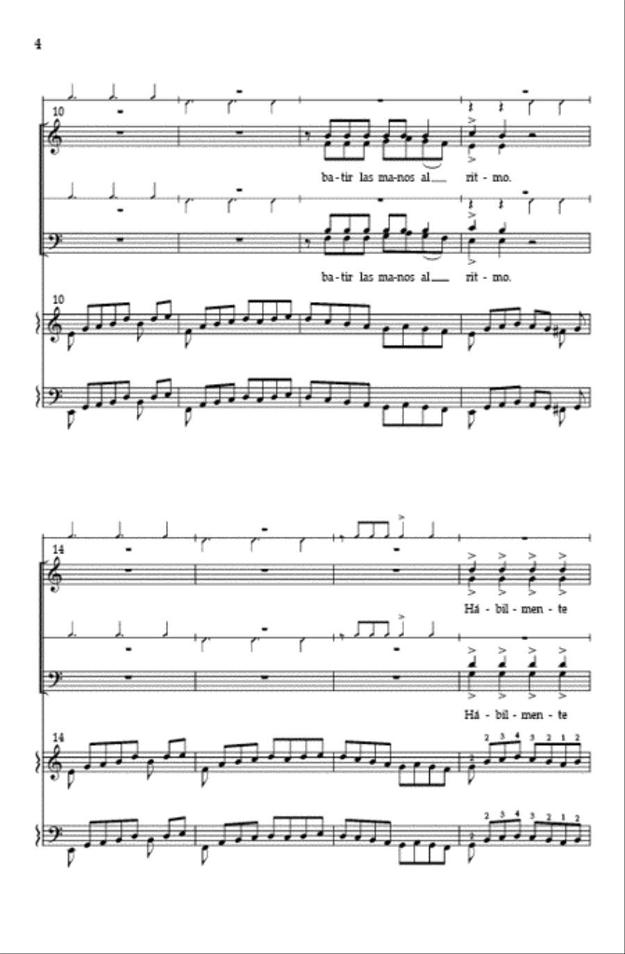 Ritmo SA(T)B Ritmo SA(T)B SA scores gallery preview page 3