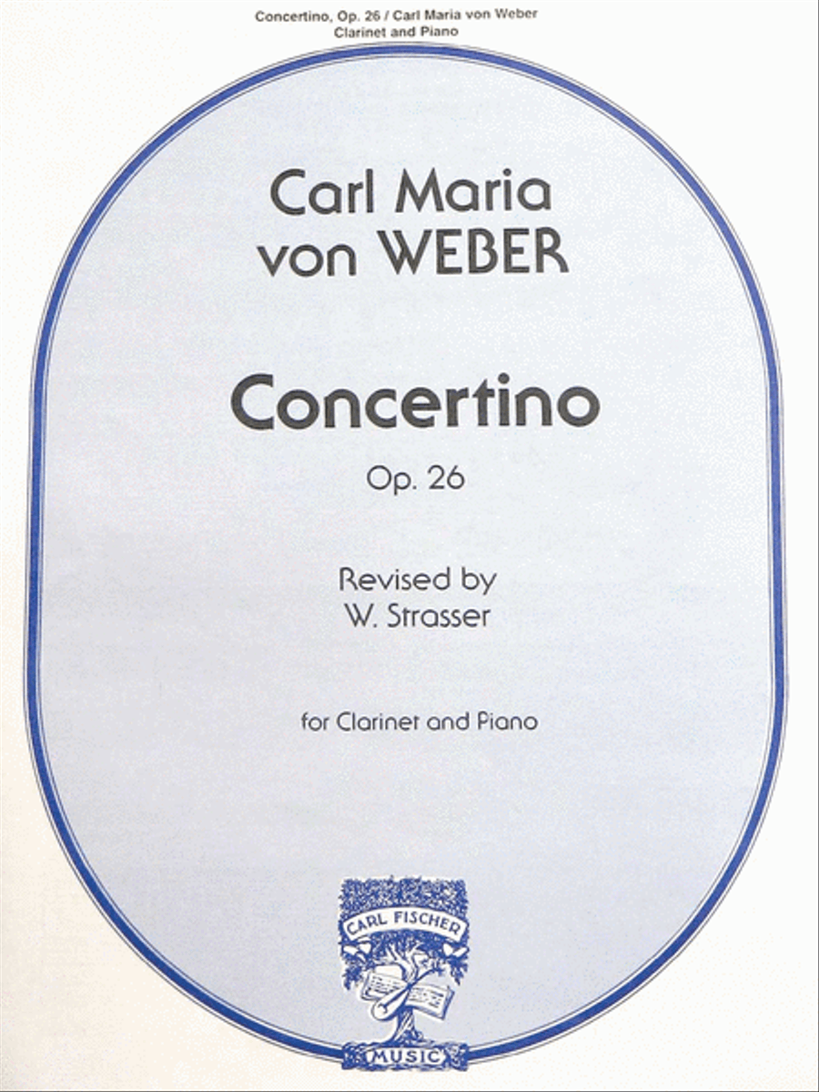 Concertino B-Flat Clarinet scores gallery preview page 1