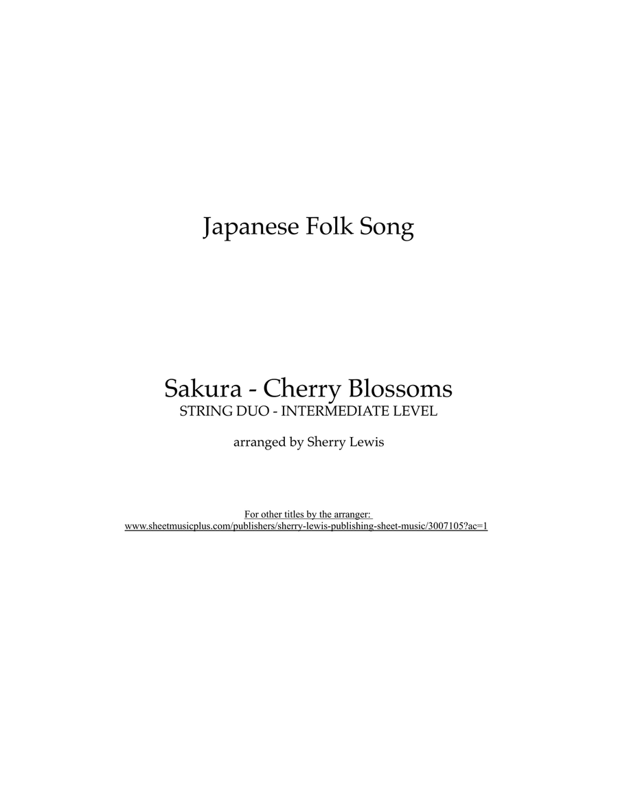 SAKURA - Cherry Blossoms String Duet scores gallery preview page 2