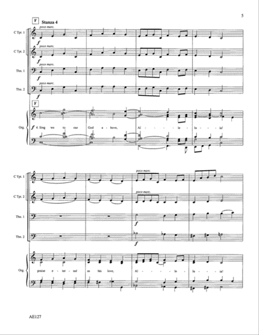 Jesus Christ is Risen Today Choir scores gallery preview page 5