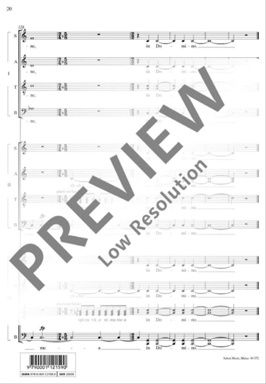 De profundis 4-Part scores gallery preview page 21