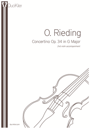 Rieding - Concertino Op 34 in G Major, 2nd violin accompaniment