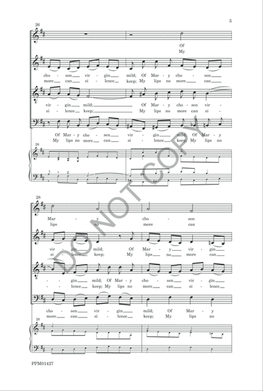 From Heaven Above to Earth I Come 4-Part scores gallery preview page 8