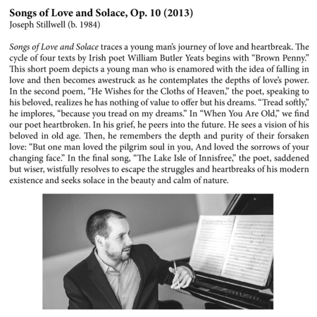 Nature, Love, and Death: Song Cycles by Eric Choate, Joseph Stillwell, and David Conte (CD Recording)
