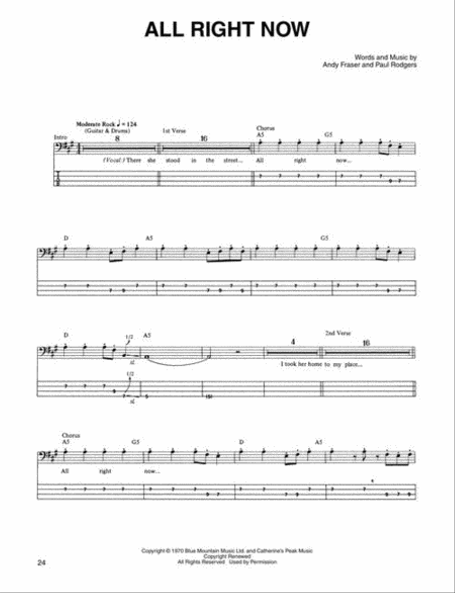 Monster Book of Rock Bass Tab Bass Guitar Tablature scores gallery preview page 8