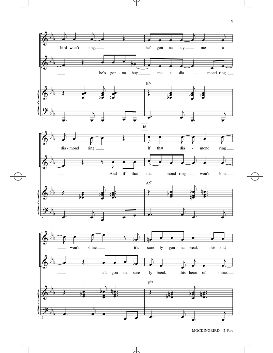 Mockingbird 2-Part scores gallery preview page 3