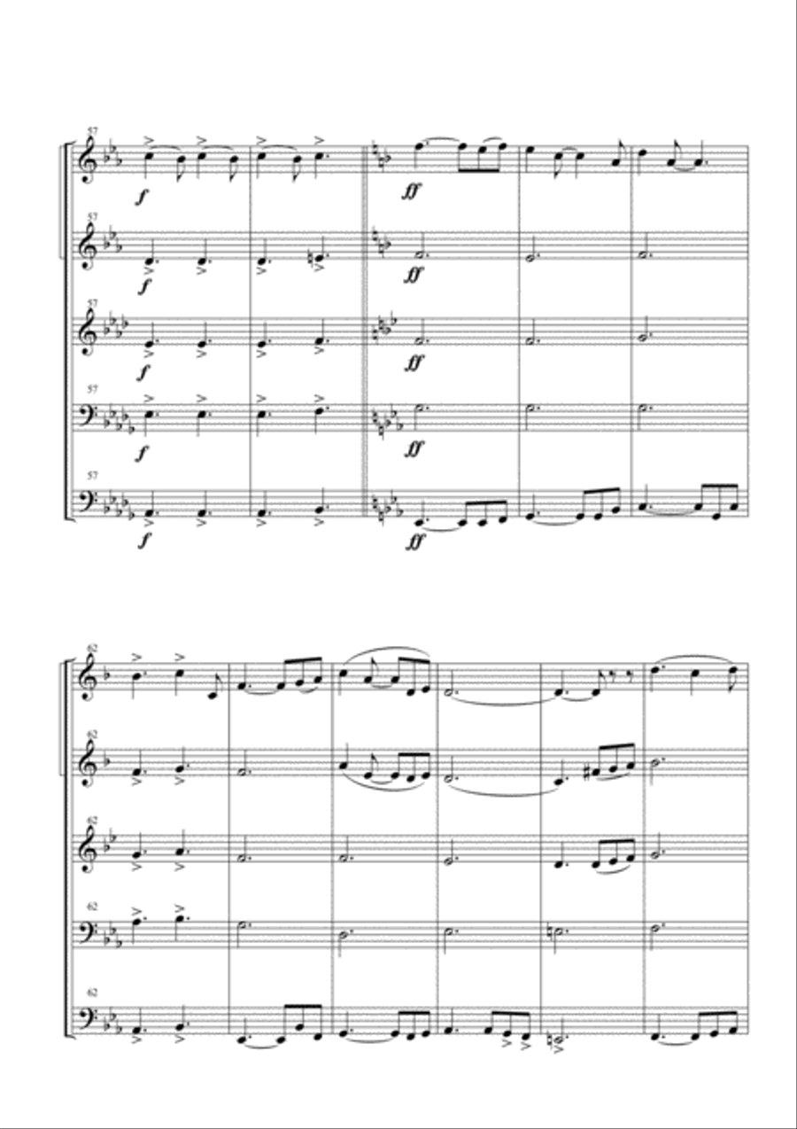 We Are The Champions Brass Ensemble scores gallery preview page 6