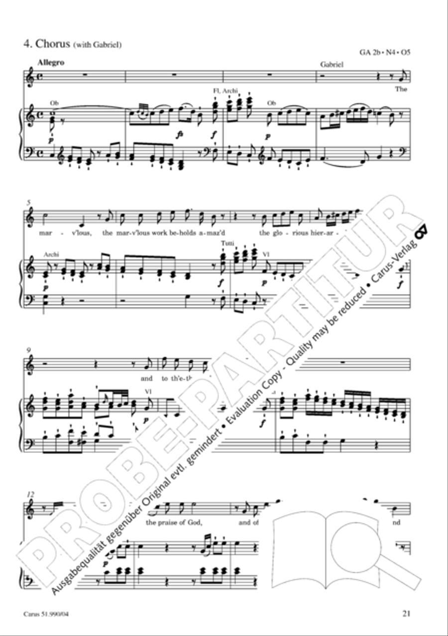 The Creation 4-Part scores gallery preview page 22