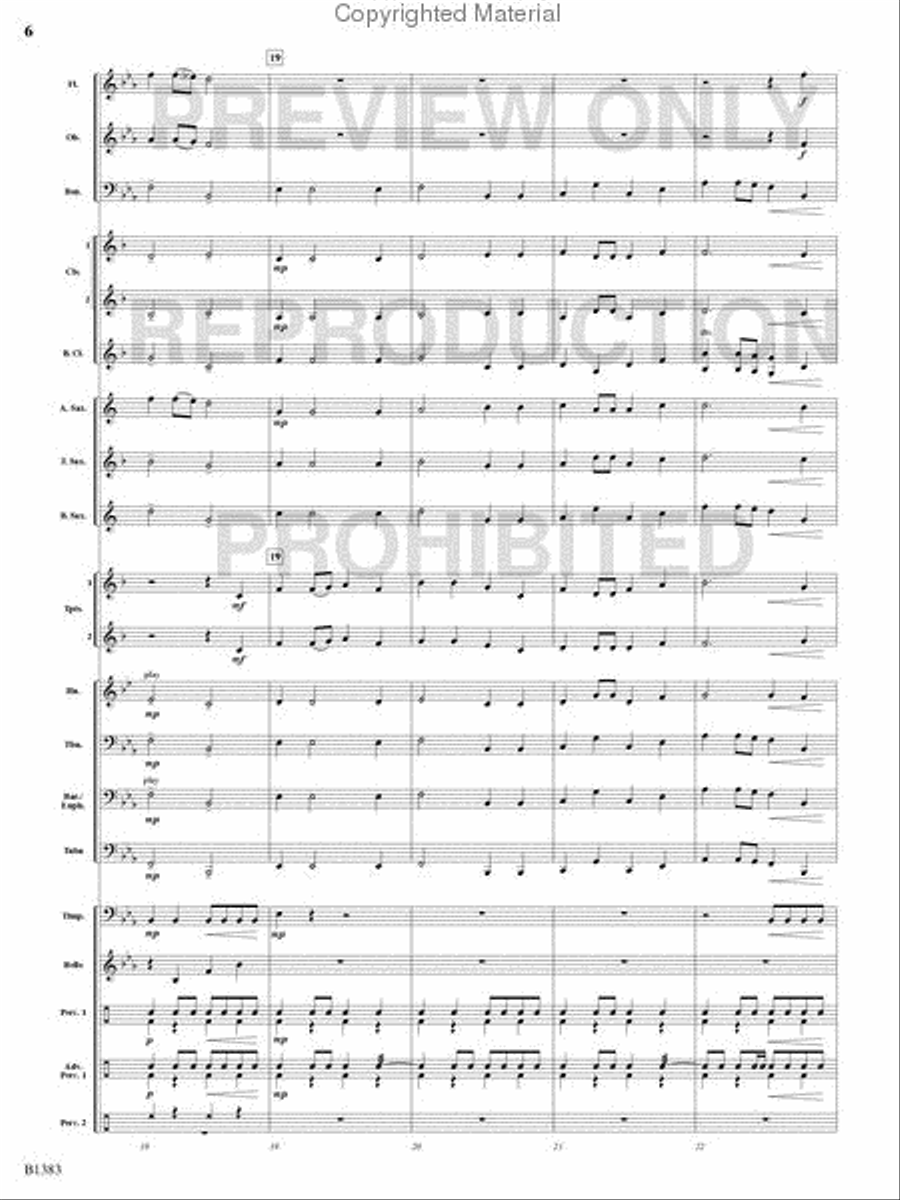 Summit Fanfare Summit Fanfare Concert Band scores gallery preview page 5
