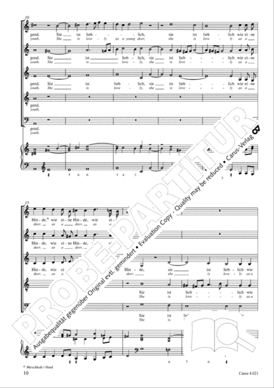 Schein: Israelsbrunnlein. Fontana d'Israel. Complete edition Choir scores gallery preview page 17