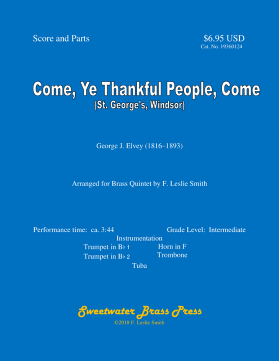 Come, Ye Thankful People, Come (St. George’s, Windsor) image number null