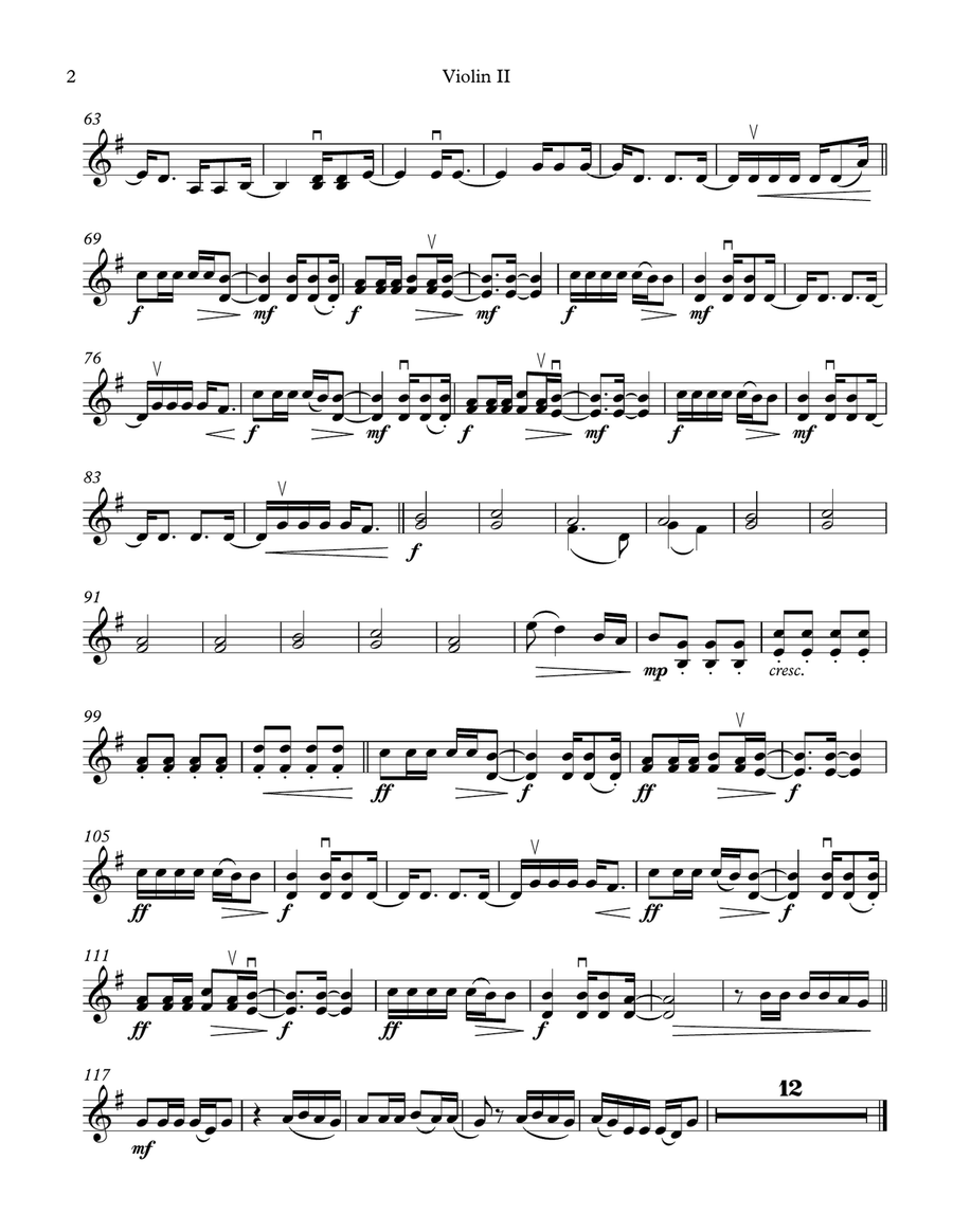 Let Her Go String Quartet scores gallery preview page 4