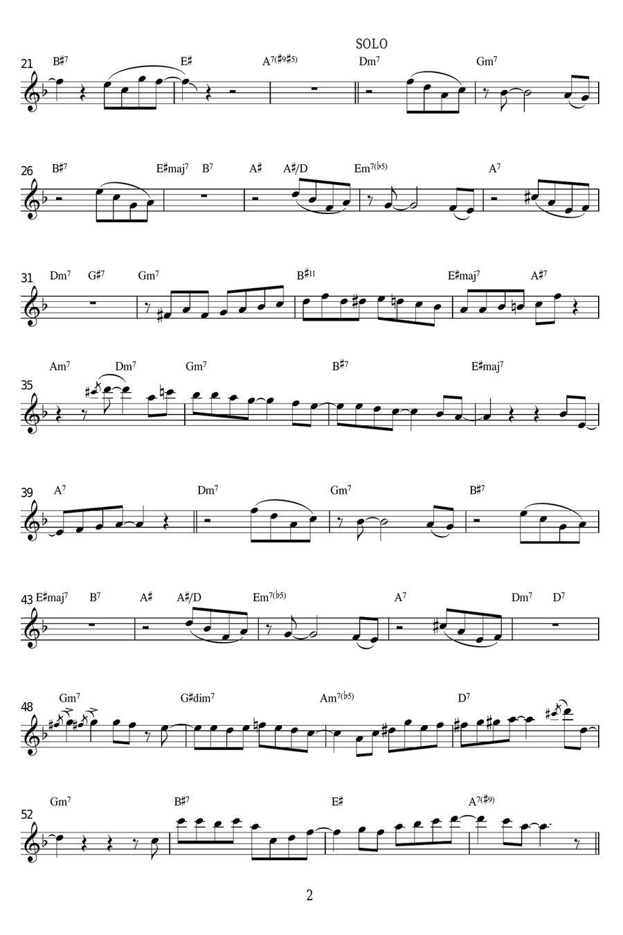 Fly Me To The Moon (In Other Words) Alto Saxophone scores gallery preview page 2