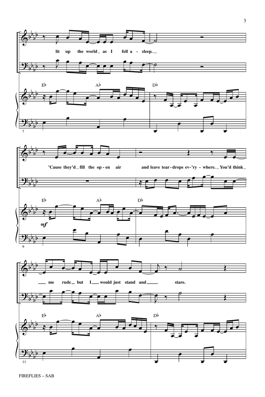 Fireflies 3-Part scores gallery preview page 2