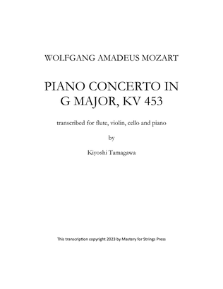 Piano Concerto in G major, K. 453