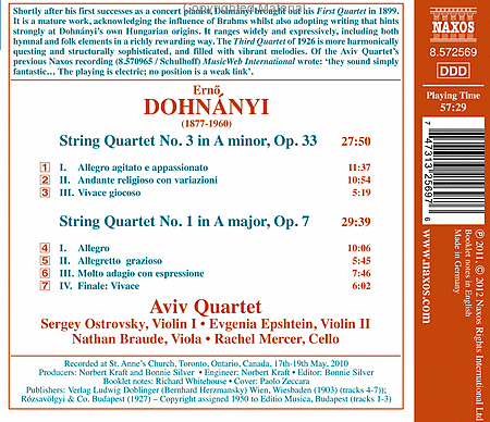 String Quartets Nos 1 and 3 image number null