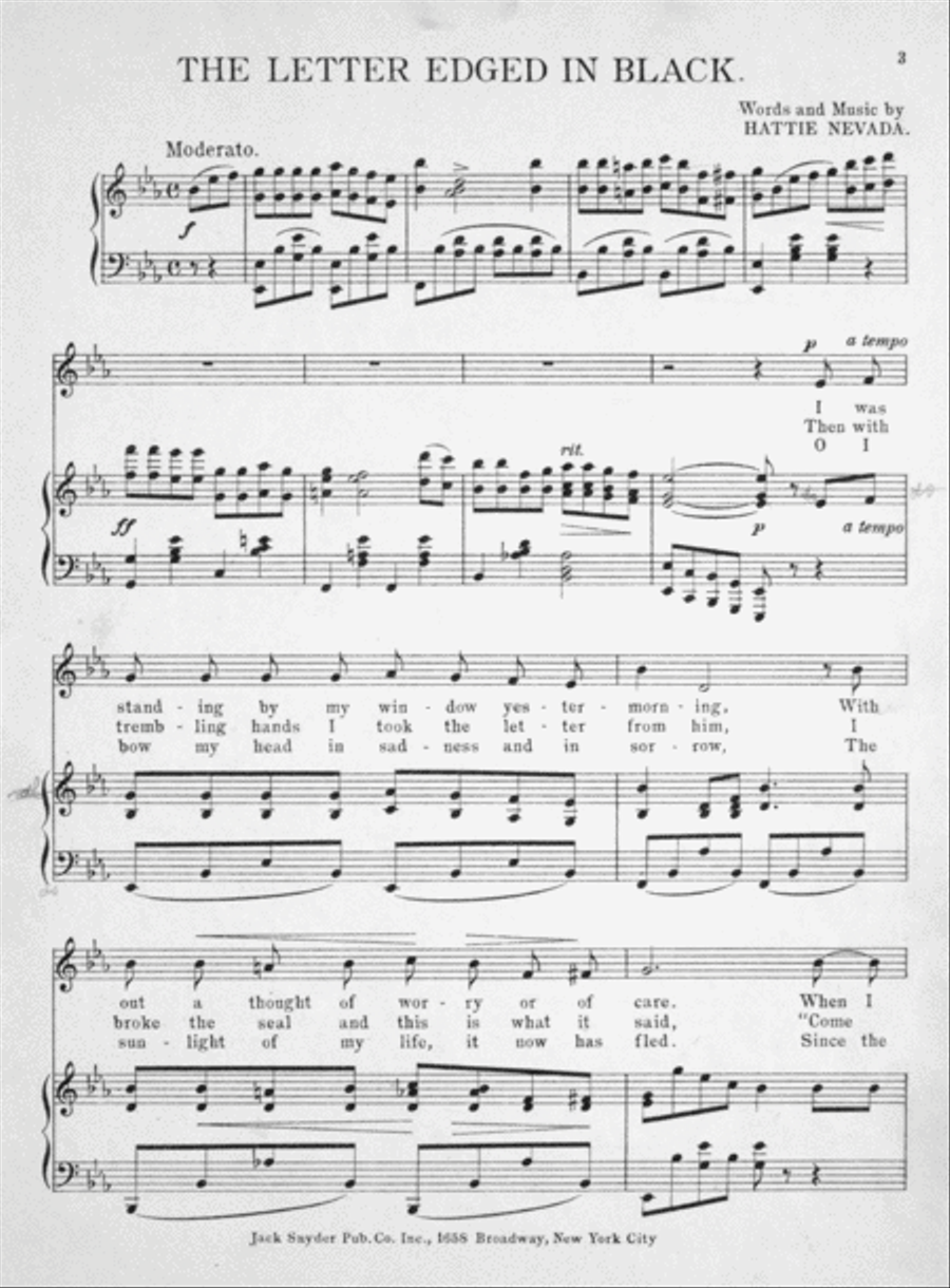 The Letter Edged in Black Voice scores gallery preview page 2