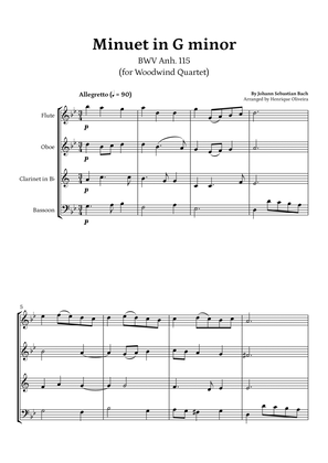 Minuet in G minor, BWV Anh. 115 (Woodwind Quartet) - J. S. Bach