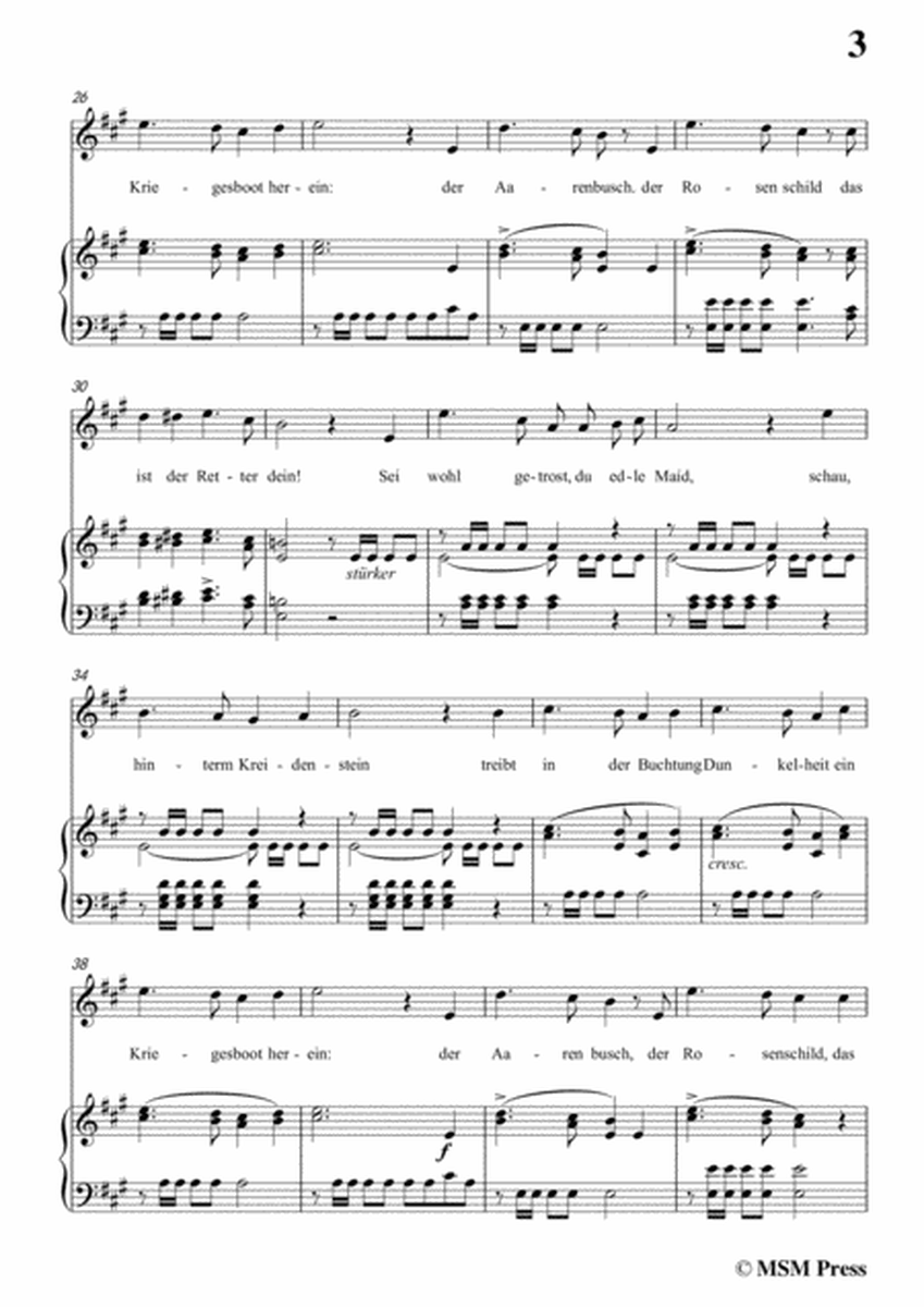 Schubert-Ballade(Ein Fräulein schaut)in f sharp minor,Op.126,for Voice and Pian image number null