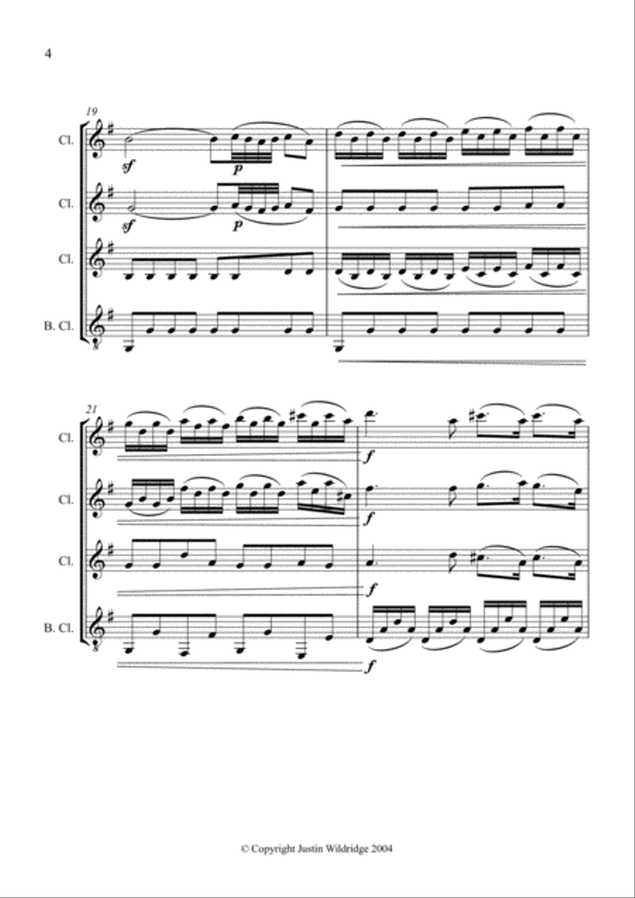 Eine Kleine Nachtmusik Eine Kleine Nachtmusik Woodwind Quintet scores gallery preview page 4