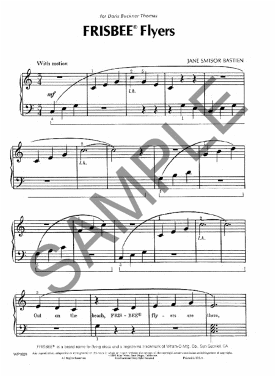 Frisbee Flyers Piano Method scores gallery preview page 2