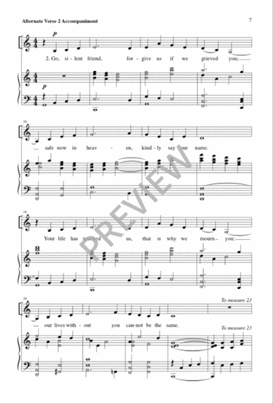 Go, Silent Friend Go, Silent Friend 3-Part scores gallery preview page 7