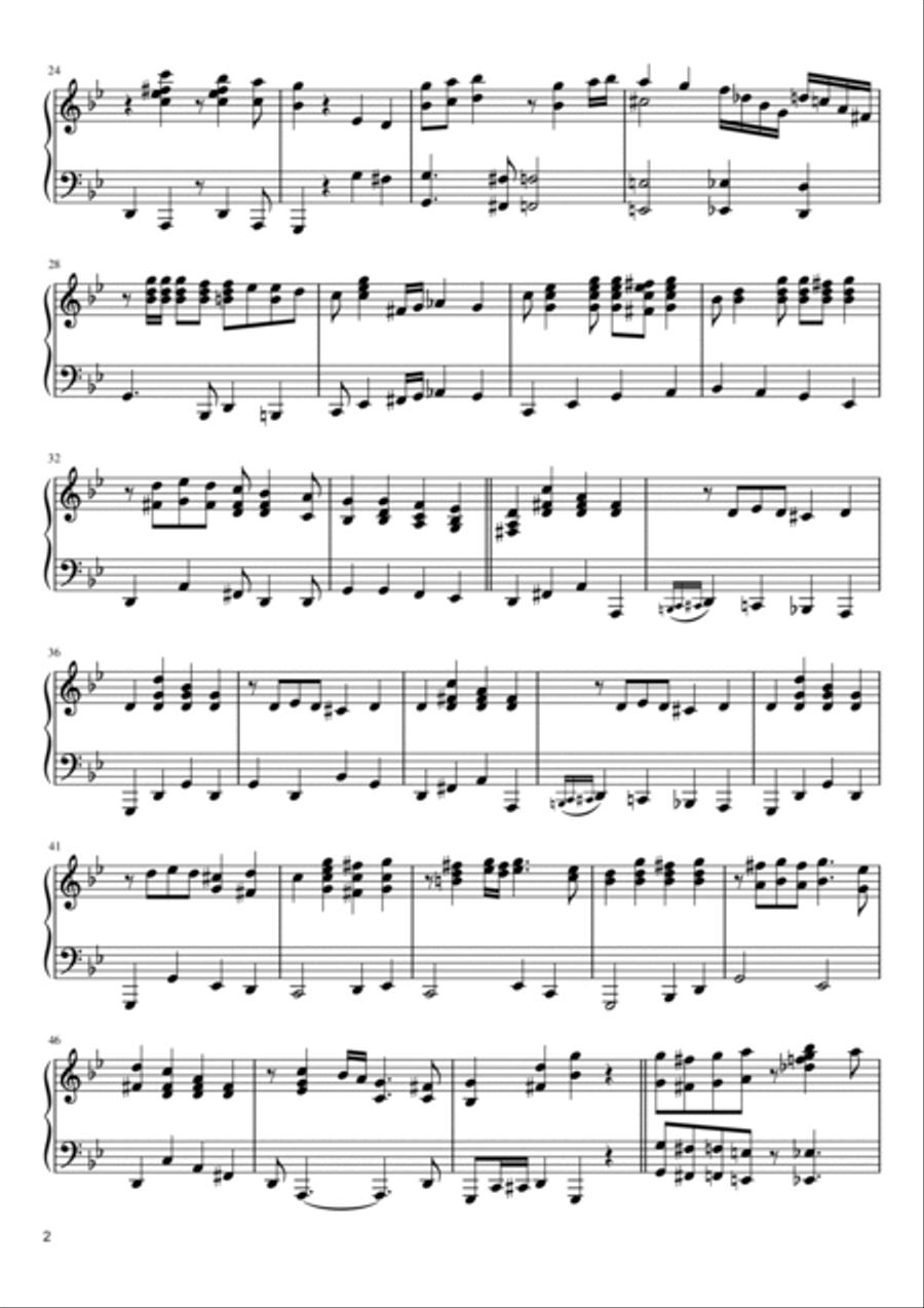 La Cumparsita Piano Solo scores gallery preview page 2