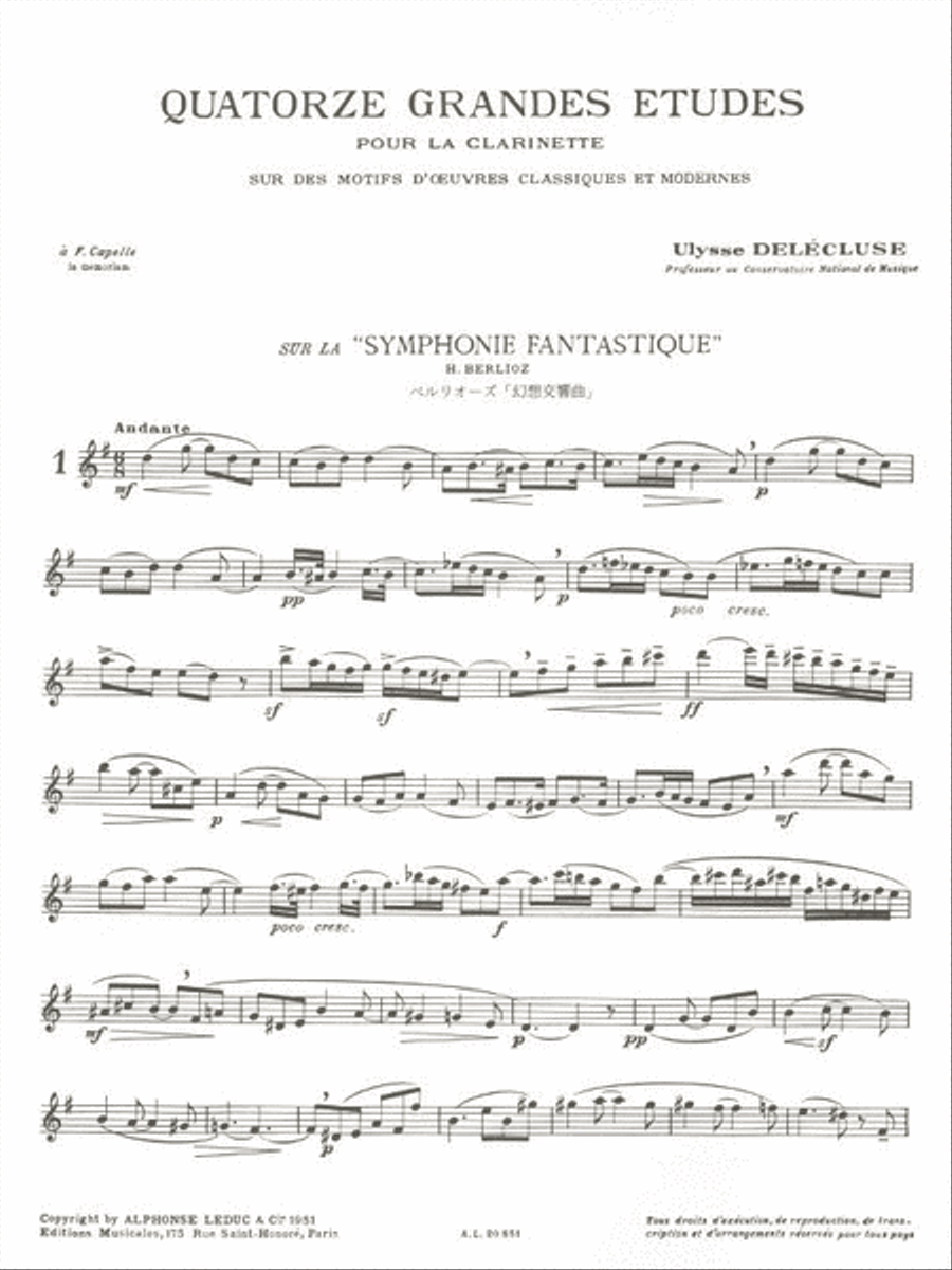 Fourteen Great Studies (clarinet) Clarinet Solo scores gallery preview page 2