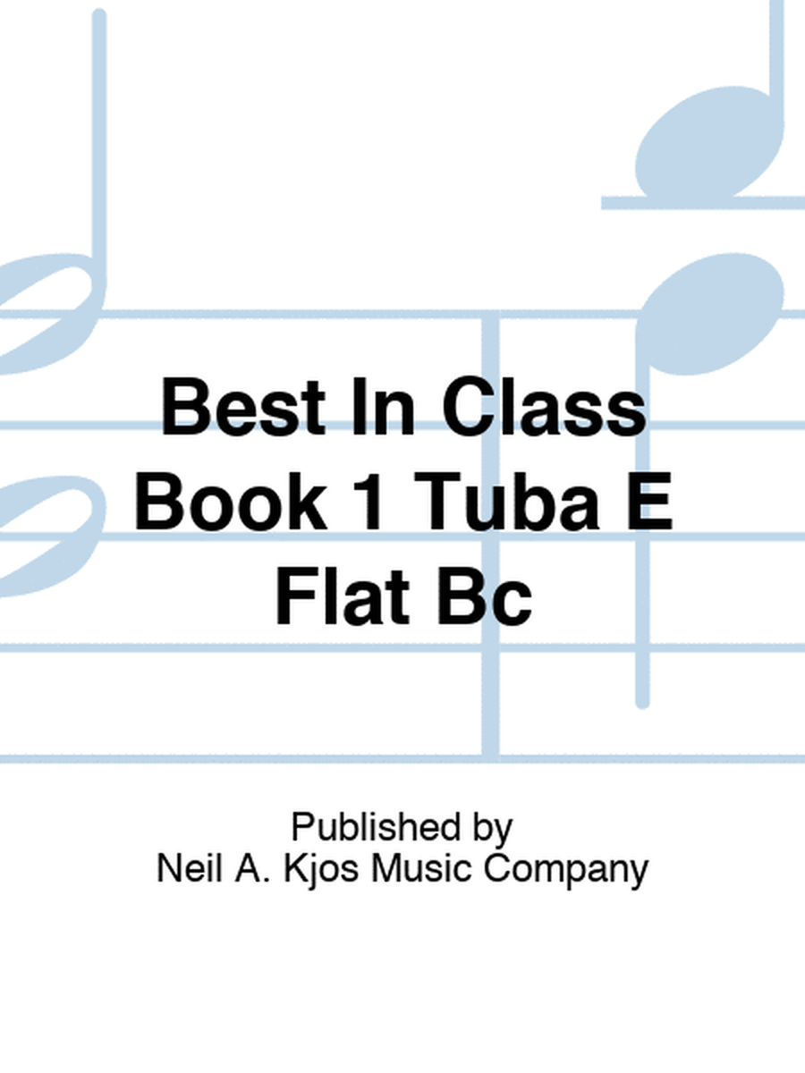 Best In Class Book 1 Tuba E Flat Bc