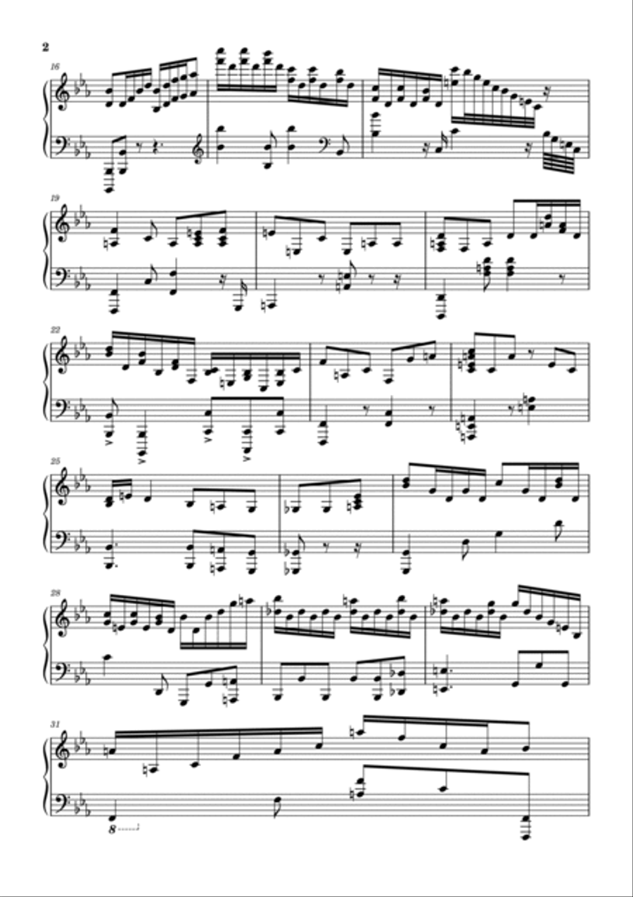 We Are The Champions Piano Solo scores gallery preview page 2