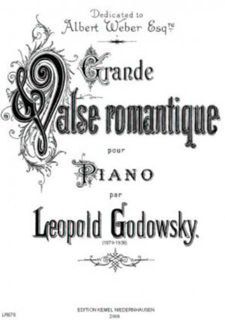 Grande valse romantique : pour piano