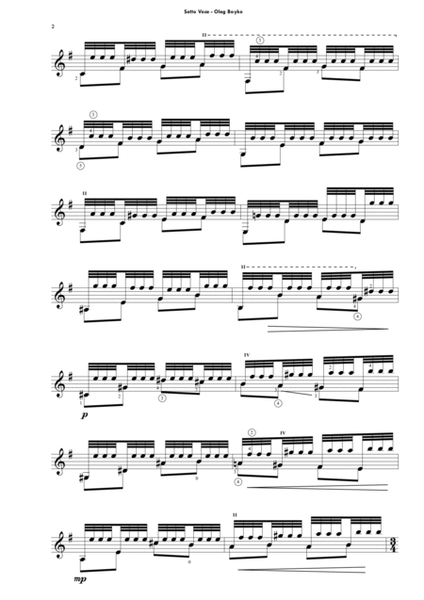 Sotto Voce for solo guitar image number null