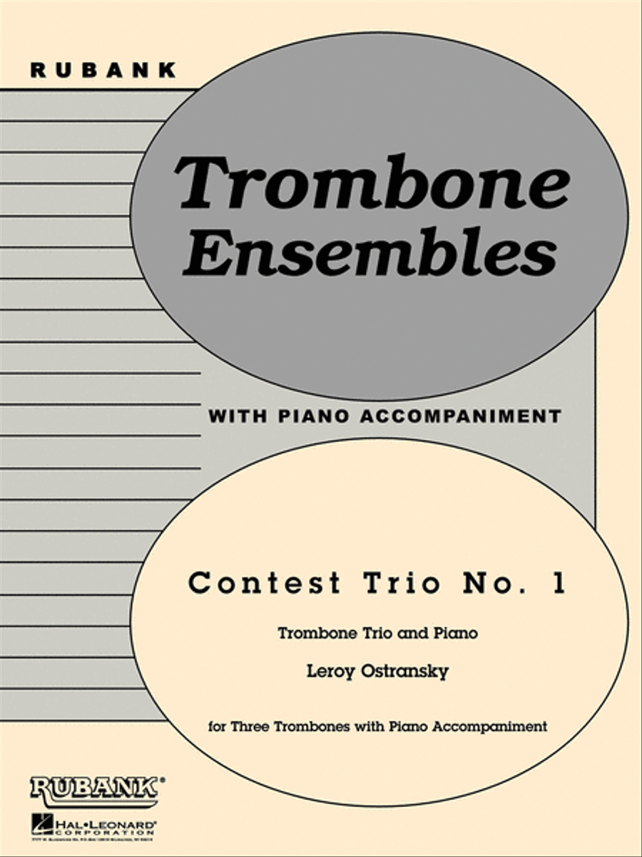Contest Trio No. 1 Contest Trio No. 1 Trombone scores gallery preview page 1