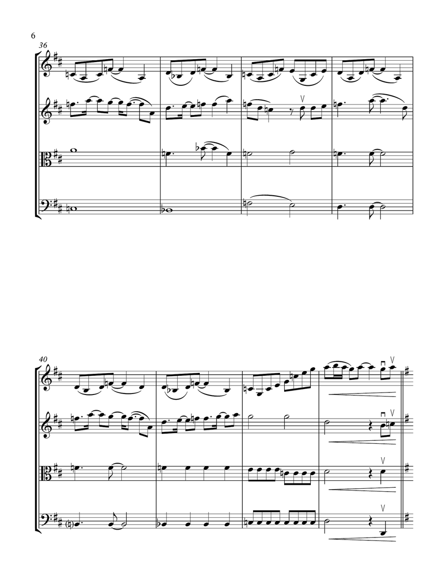 That's The Way It Is String Quartet scores gallery preview page 6