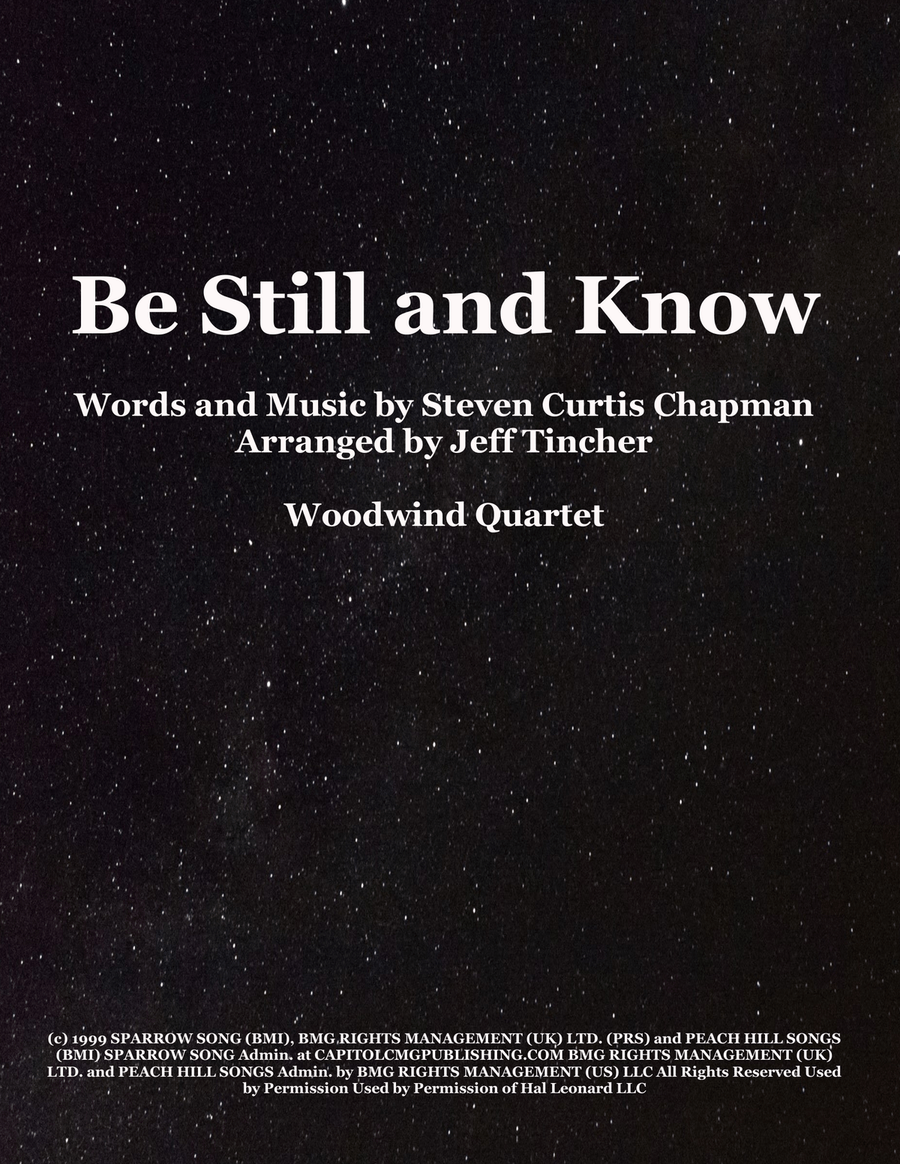 Be Still And Know