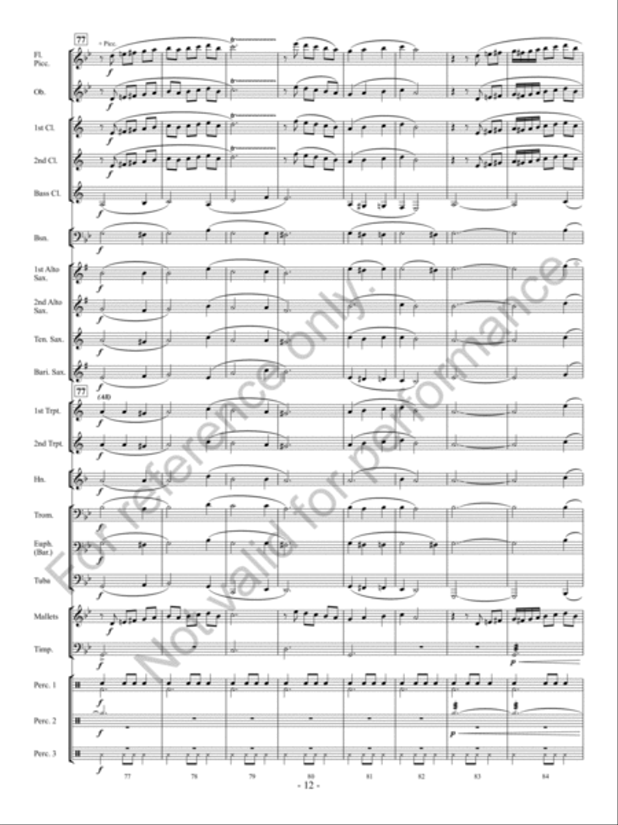 Christmas Long Ago Concert Band scores gallery preview page 13