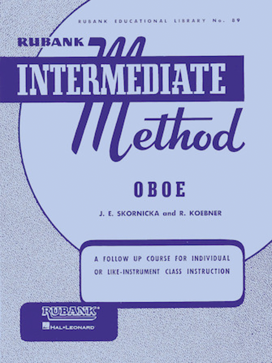 Rubank Intermediate Method – Oboe Concert Band Methods scores gallery preview page 1