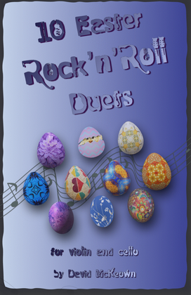 Book cover for 10 Easter Rock'n'Roll Duets for Violin and Cello