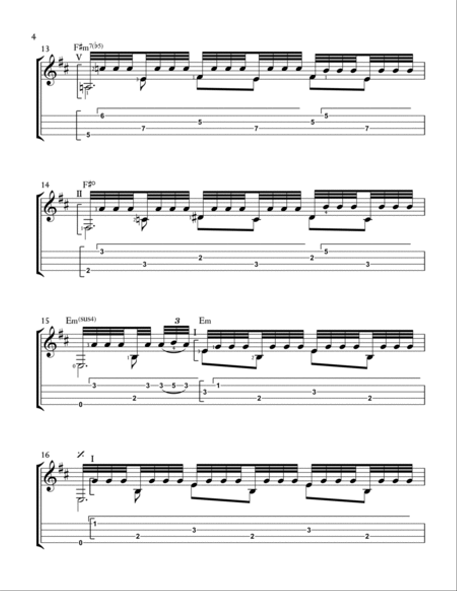 Recuerdos de la Alhambra Recuerdos de la Alhambra Ukulele scores gallery preview page 4