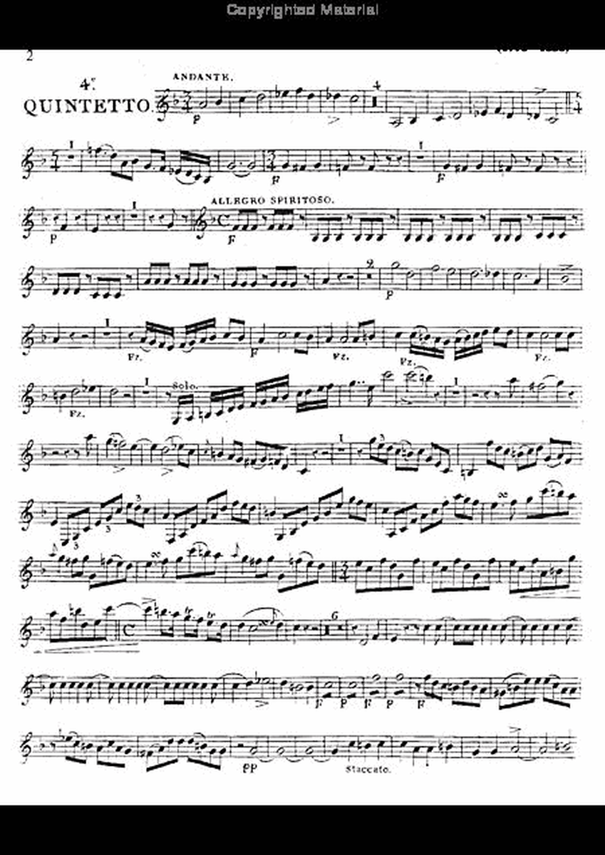 Wind Quintet, Op. 99, No. 4 image number null