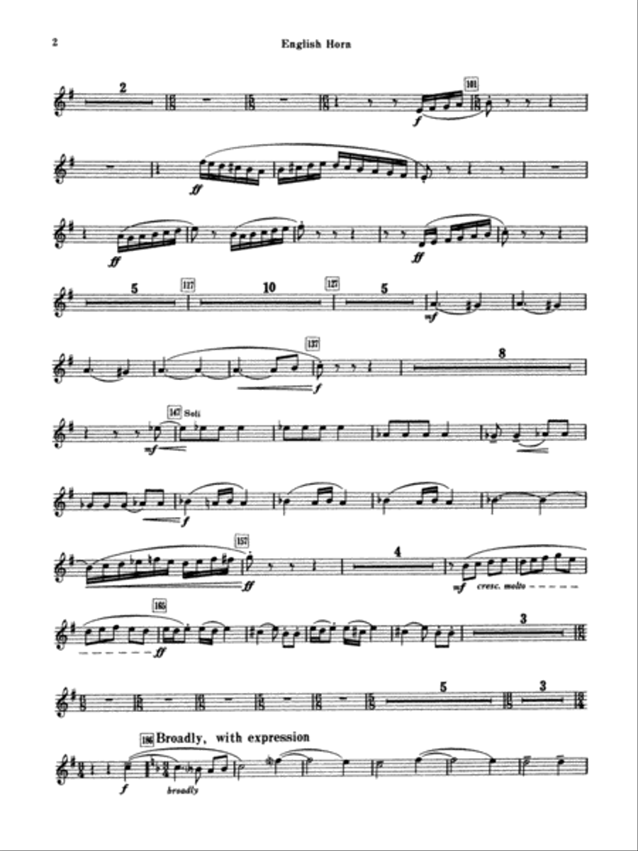 Armenian Dances, Part I: English Horn Concert Band scores gallery preview page 2