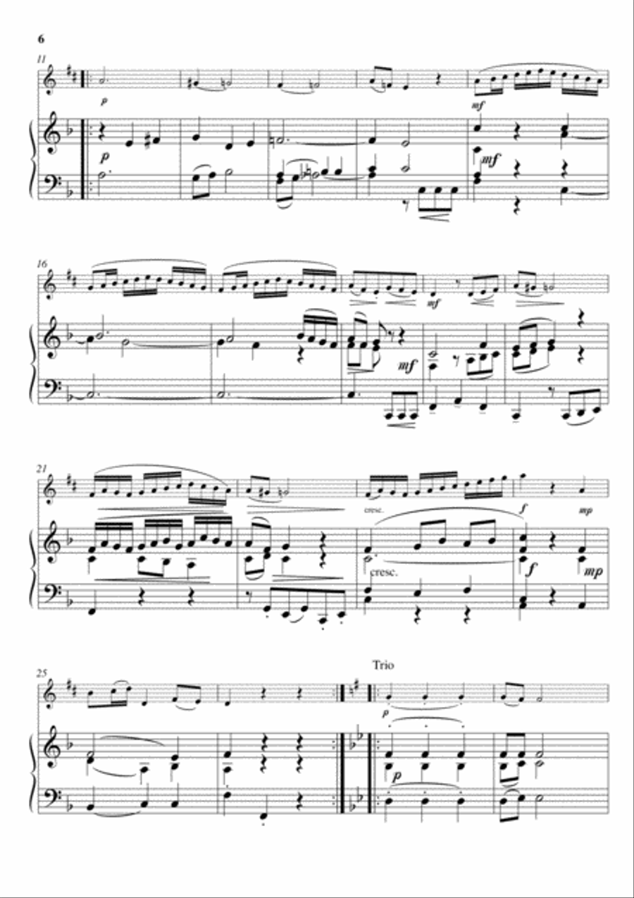 A Mozart Suite (for Alto Saxophone and Piano) Alto Saxophone scores gallery preview page 5