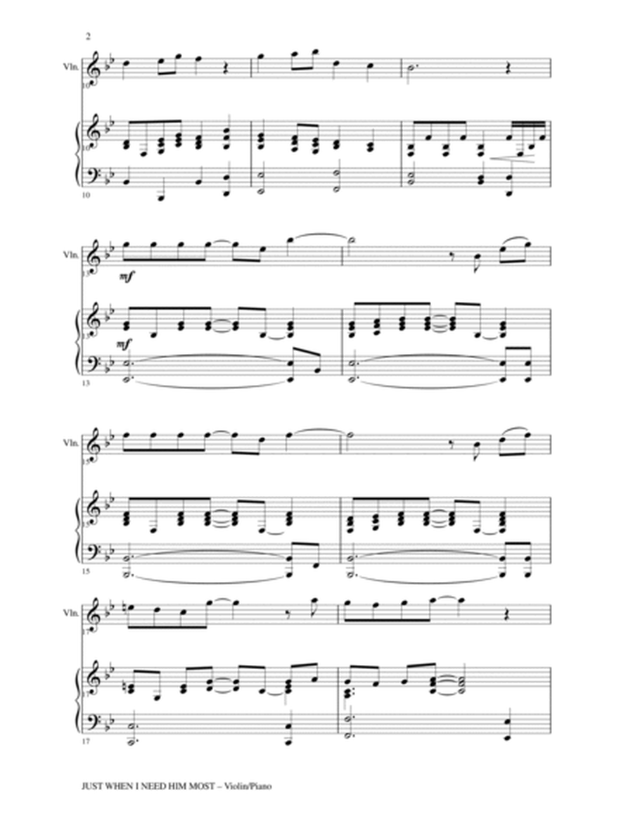 Gary Lanier: 3 BEAUTIFUL HYMNS, Set III (Duets for Violin & Piano) image number null