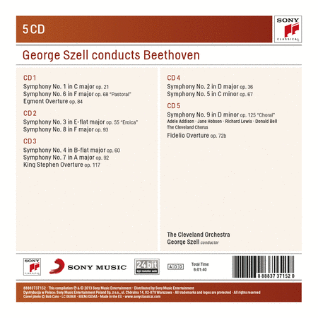 George Szell Conducts Beethoven Symphonies & Overtures (Box Set)