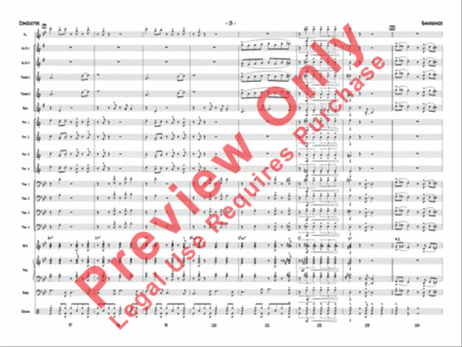 Sambeando Jazz Ensemble scores gallery preview page 16