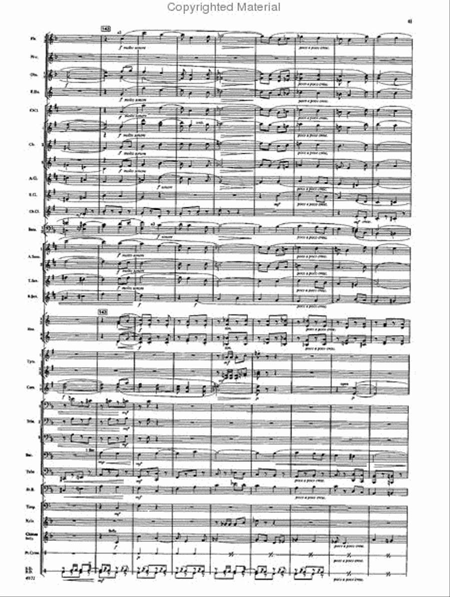 Fourth Suite for Band Concert Band scores gallery preview page 47