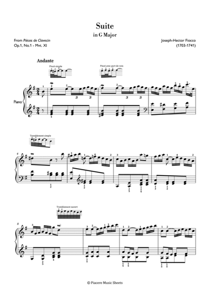 Fiocco - Andante from Suite in G major No.1 - Intermediate image number null