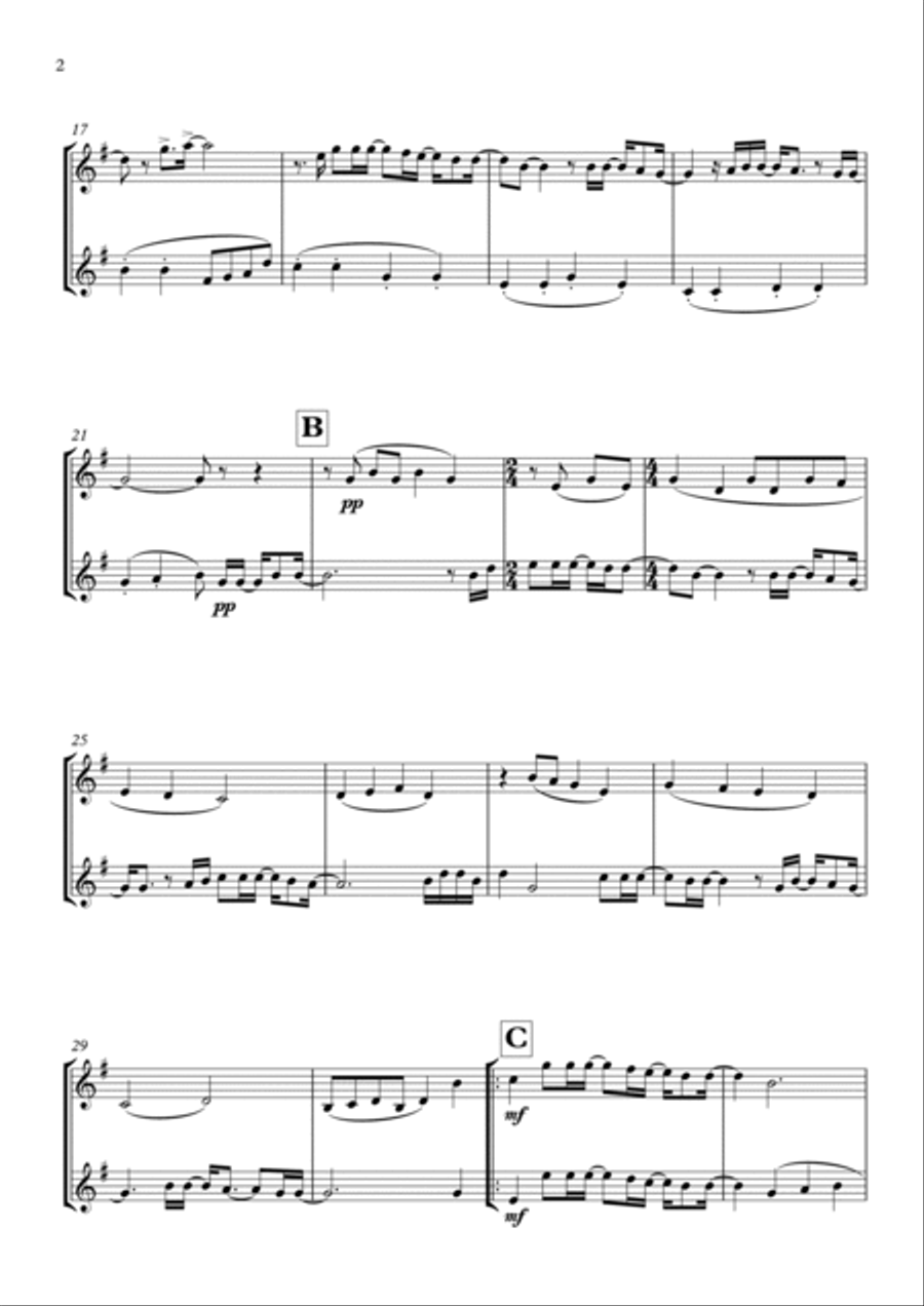 Goodness Of God Clarinet Duet scores gallery preview page 2