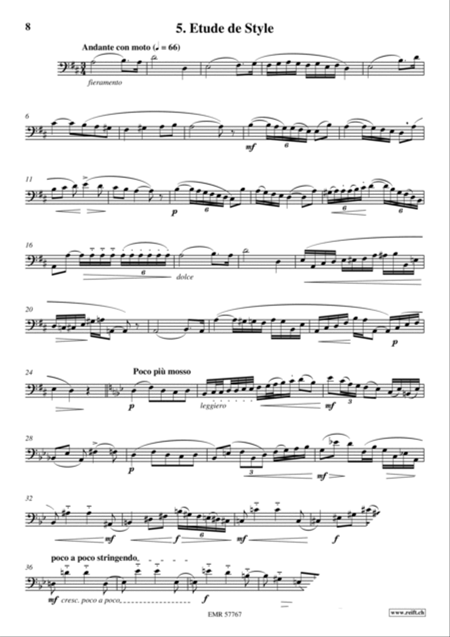 36 Etudes Transcendantes 36 Etudes Transcendantes Bassoon Solo scores gallery preview page 7