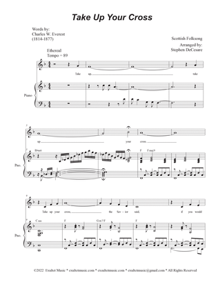 Book cover for Take Up Your Cross (Vocal solo - (Medium Key)